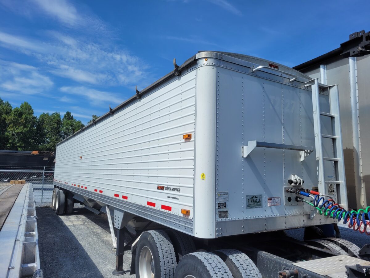 2021-TIMPTE-42′ X 96″ X 78″ WHITE HOPPER BOTTOM