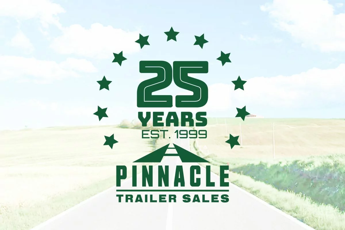 Pinnacle Trailer Sales 25th Anniversary Logo