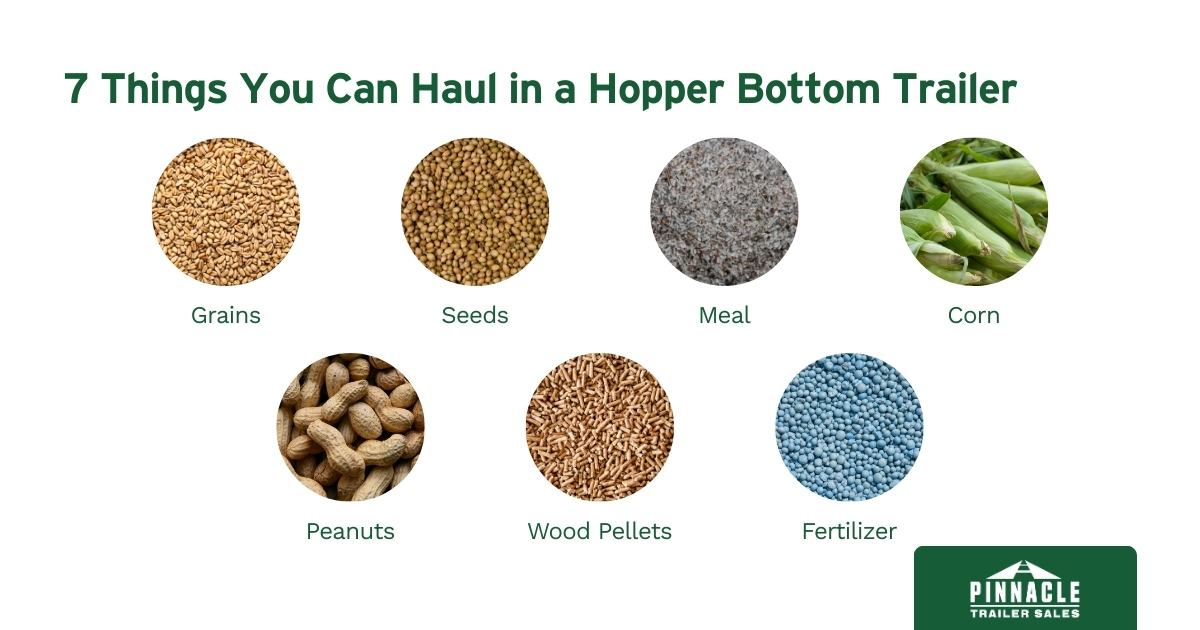 What can you haul in a hopper bottom trailer for sale